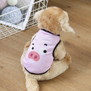 ドッグウェア 犬服 タンクトップ ベスト ペット 猫 洋服 ノースリーブ 薄手 メッシュ 通気性 春夏 プリント 動物柄 可愛い