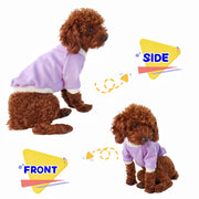 ドッグウェア トレーナー あったか裏起毛 プルオーバー ペットウエア 犬 猫 洋服 犬の服 犬服 バイカラー 秋冬 防寒 寒さ対策 小型犬