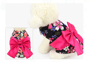 ハーネス リーシュ セット 服型 胴輪 リード 犬用品 猫用品 お散歩 お出掛け 和柄 着物風 マジック テープ ペット用品 ペットグッズ 個性的 可愛い レトロ
