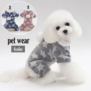 ペットウェア パーカー フリース フード付き ドッグウェア 犬服 小型犬 プルオーバー あったか 防寒 暖かい 袖あり かわいい シンプル お散歩 お出かけ