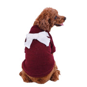 ペットウェア ドッグウェア トレーナー キャットウェア 犬服 犬の服 猫服 リボン プルオーバー 犬 猫 フリース クルーネック 可愛い あったか 防寒 ピンク かわいい グレー キュート 冬 秋 春