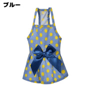 ペットウェア ワンピース 犬服 猫服 ドッグウェア 洋服 袖なし キャミワンピ プルオーバー 水玉 ドット柄 リボン 犬の服 猫の服 ペットの服 キャットウェア ペット用品 可愛い おしゃれ 散歩 お出掛け イヌ用 ネコ用