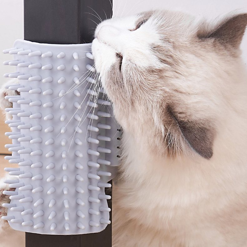 セルフグルーミングブラシ コーナーブラシ ラバーブラシ 猫 猫用ブラシ ペット 商品画像2