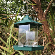 鳥用フードフィーダー バードフィーダー 自動給餌器 餌入れ 餌台 エサ 小鳥 野鳥 ペット用品 食器 大容量 ランタン型 吊下げ
