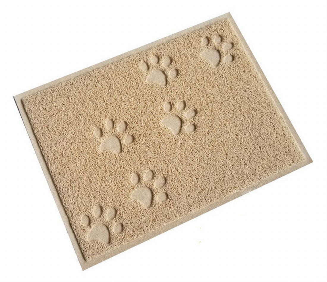 砂取りマット 猫砂マット トイレマット 猫用 ネコ 30×40cm ベージュ【長方形】 バリエーション画像