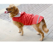 ドッグウェア レインコート カッパ 犬の服 雨具 パーカー フード 反射テープ 大型犬 中型犬 ブルー レッド イエロー ペット用品 お出掛け 雨の日 防水 お散歩 3XL 4XL 5XL