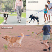 リード 犬用 小型犬 中型犬 大型犬 ペット用品 肩掛け 肩かけ ショルダーリード ハンズフリー 2頭引き ナイロン お散歩 お出かけ