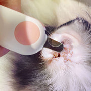 ペット用爪切り 犬 イヌ 猫 ネコ ペット用品 LEDライト付き ボタン電池 ネイルクリッパー ニッパー つめカッター お手入れ リチウム
