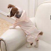 レインコート ペットウェア 袖あり 雨具 合羽 ペット用品 ペットグッズ 犬用品 犬グッズ 小型犬 中型犬 大型犬 ドット柄 フード かわいい おしゃれ お散歩