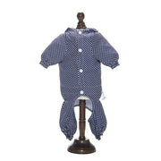 レインコート ペットウェア 袖あり 雨具 合羽 ペット用品 ペットグッズ 犬用品 犬グッズ 小型犬 中型犬 大型犬 ドット柄 フード かわいい おしゃれ お散歩