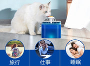 自動給水器 ペット用 犬用 猫用 水飲み 四角 スクエア ペットグッズ ペット用品 飲料水 2L 便利 シンプル LEDライト 熱中症対策 ネコ イヌ
