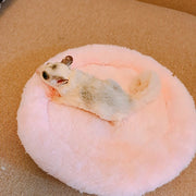 クッション ペット ペット用品 ラウンド 無地 かわいい ふんわり ペットグッズ 小動物 ハムスター モルモット チンチラ モモンガ ベッド 昼寝 ふわふわ 丸型 小さい あったかい 保温 ペット用ベッド ソファ