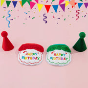 ペット用 バースデー 誕生日 スタイ ハット 2点セット 犬 猫 帽子 よだれかけ ビブ スカーフ バンダナ 飾り付け パーティー
