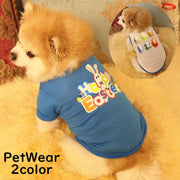 ペットウェア ドッグウェア Tシャツ タンクトップ 犬服 猫服 イヌ ネコ ペット用品 ペットグッズ ノースリーブ 袖なし プリント うさぎ たまご 花 フラワー イースター かわいい おしゃれ イベント お散歩 おでかけ