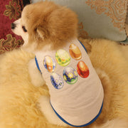 ペットウェア ドッグウェア Tシャツ タンクトップ 犬服 猫服 イヌ ネコ ペット用品 ペットグッズ ノースリーブ 袖なし プリント うさぎ たまご 花 フラワー イースター かわいい おしゃれ イベント お散歩 おでかけ