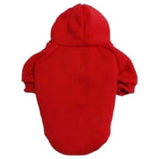 ペットウェア パーカー プルオーバー 犬服 洋服 ドッグウェア 中型犬 大型犬 防寒 裏起毛 あったか 袖あり 無地 単色 シンプル お洒落 可愛い ペット服 ブラック 黒 レッド 赤 ブルー グレー ピンク 着回し 3XL 4XL 5XL 6XL 7XL 8XL 9XL