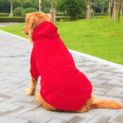 ペットウェア パーカー プルオーバー 犬服 洋服 ドッグウェア 中型犬 大型犬 防寒 裏起毛 あったか 袖あり 無地 単色 シンプル お洒落 可愛い ペット服 ブラック 黒 レッド 赤 ブルー グレー ピンク 着回し 3XL 4XL 5XL 6XL 7XL 8XL 9XL