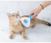 スリッカーブラシ ピンブラシ ペット用 猫用 犬用 ネコ イヌ ブラッシング 毛玉取り グルーミング 抜け毛取り お手入れ ケア用品 もつれ ワンタッチ 短毛 長毛 お手入れ 柴犬 チワワ うさぎ ウサギ