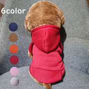 ドッグウェア パーカー 犬服 ペット用品 ペットウェア 洋服 犬用 猫用 小型犬 プルオーバー フード付き 裏起毛 袖あり ポケット 無地 シンプル カジュアル 可愛い おしゃれ あったか 暖かい 防寒 散歩 おでかけ ペットグッズ いぬ イヌ