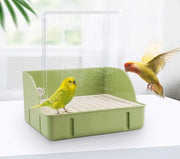 鳥用シャワー 水浴び 水遊び USB給電 自動循環 バードバス バスタブ インコ 文鳥 小鳥 熱中症 暑さ対策 小鳥用バスタブ お風呂 外付け 鳥浴び容器 自動シャワー 水循環利用 鳥かごアクセサリー 水浴び用品 セキセイインコ シャワー