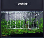 エアカーテン プラスチック製 酸素バー バブルチューブ パイプ アクアリウム用品 熱帯魚 観賞魚 金魚 水草 水槽 泡 エアレーション エアーカーテン エアーストーン サイズ調整可能 透明 クリアカラー