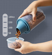 ペット用フードストッカー 餌入れ フードコンテナ ペットフード 保存容器 1000ml 1500m 犬用 猫用 イヌ ネコ ペット用品 エサ保管 貯蔵 密閉 蓋