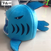 猫用ベッド 猫ハウス ペットグッズ ペット用品 ネコ イヌ サメ キャットハウス ドーム型 クッション かわいい