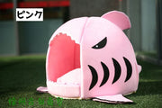 猫用ベッド 猫ハウス ペットグッズ ペット用品 ネコ イヌ サメ キャットハウス ドーム型 クッション かわいい