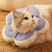 エリザベスカラー 猫用 犬用 小型犬 ペット用品 ケア用品 襟巻 枕 フラワー お花 花型 かわいい おしゃれ 傷舐め防止 去勢手術 傷口保護 サイズ調整 防水性 柔軟性