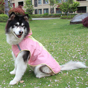 レインコート 犬の服 犬服 雨服 雨具 フード付き ドッグウェア 中型犬用 大型犬用 反射テープ 防水 梅雨対策 お出かけ 濡れない 着せやすい