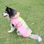 レインコート 犬の服 犬服 雨服 雨具 フード付き ドッグウェア 中型犬用 大型犬用 反射テープ 防水 梅雨対策 お出かけ 濡れない 着せやすい