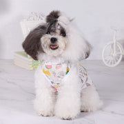 ペットウェア タンクトップ 犬服 猫服 犬用ウェア ドッグウェア 白 プリント 可愛い おしゃれ お散歩 記念写真 インスタ映え ギフト プレゼント ワンちゃん イヌ ネコ ドッグ