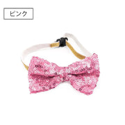 ペット用蝶ネクタイ 単品 ペット用アクセサリー 犬用 猫用 小型犬 ドッググッズ キラキラ スパンコール おしゃれ かわいい 首飾り チョーカー お誕生日 イベント いぬ イヌ ドッグ ねこ ネコ キャット コスプレ コスチューム 衣装