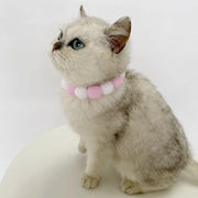 ペット用チョーカー チョーカー ネックレス ペット 猫 ネコ 犬 イヌ アクセサリー 首輪 首飾り ボンボン 紐 ふんわり 丸 かわいい おしゃれ 目印