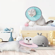 エリザベスカラー ペット用品 猫 犬 ソフト 軽量 調節可 アジャスター付き 術後 傷口保守 カイカイ防止 治療中 首巻き 舐められない 傷口保護