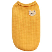 ペットウェア タンクトップ 犬服 猫服 洋服 ドッグウェア キャットウェア プルオーバー 袖なし シンプル クマ 熊 カジュアル お洒落 可愛い ペット用品