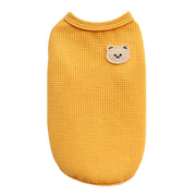 ペットウェア タンクトップ 犬服 猫服 洋服 ドッグウェア キャットウェア プルオーバー 袖なし シンプル クマ 熊 カジュアル お洒落 可愛い ペット用品