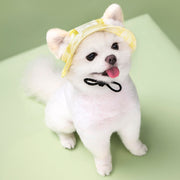 ペット用帽子 犬用 ハット ドッグハット 耳穴あり 顎紐付き 熱中症対策 日除け 日よけ 可愛い かわいい ファッション 小物 イヌ いぬ 猫 ネコ ねこ