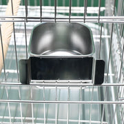 小動物用食器 フードボウル ケージ取り付け可能 エサ皿 エサ入れ 水入れ 餌皿 餌入れ ペット用品 ステンレス 鳥 オウム ウサギ リス シンプル ペットグッズ
