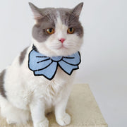ペット用スタイ ペット スタイ ビブ ニット よだれかけ リボン 大きめ 大ぶり 犬 猫 イヌ ネコ かわいい おしゃれ キュート ペット用品 犬服 アクセサリー イベント 誕生日 記念日