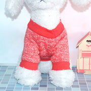 ドッグウェア ペットウェア セーター ニット 裏起毛 あったか 暖か 犬服 猫服 小型犬 プルオーバー 洋服 杢カラー 袖あり おしゃれ かわいい お出かけ カジュアル デイリー 普段使い いぬ イヌ ねこ ネコ キャット