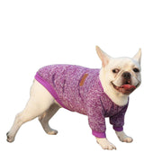 ドッグウェア トレーナー 袖付き 犬服 キャット ペット用 ネコ 猫 小型犬 中型犬 おしゃれ カジュアル かわいい スポーティー プルオーバー お散歩 デイリー 裾リブ 防寒 寒さ対策 シンプル 単色