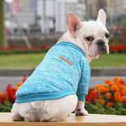 ドッグウェア トレーナー 袖付き 犬服 キャット ペット用 ネコ 猫 小型犬 中型犬 おしゃれ カジュアル かわいい スポーティー プルオーバー お散歩 デイリー 裾リブ 防寒 寒さ対策 シンプル 単色