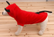 ペットウェア ドッグウエア パーカー 小悪魔 デビル コスプレ コスチューム ペット用 犬用 猫用 洋服 半袖 スナップボタン フード付き 悪魔の尻尾 ハロウィン クリスマス かわいい 犬の服 犬服 ドッグウェア キャットウェア キャットウエア イヌ用 いぬ用 ネコ用 ねこ用