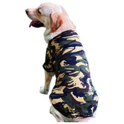 ペットウェア ドッグウェア Ｔシャツ カットソー 半袖 迷彩柄 犬服 大型犬 中型犬 春 夏 秋 カモフラージュ柄 カモフラ側 通気性 ペット用 犬用 カジュアル かわいい お洒落 ドッグウエア 汚れ防止
