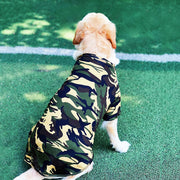 ペットウェア ドッグウェア Ｔシャツ カットソー 半袖 迷彩柄 犬服 大型犬 中型犬 春 夏 秋 カモフラージュ柄 カモフラ側 通気性 ペット用 犬用 カジュアル かわいい お洒落 ドッグウエア 汚れ防止