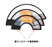 エリザベスカラー ペット用 ペット用品 犬 猫 ソフトタイプ 7号 6号 5号 4号 面ファスナー 簡単取付 傷舐め防止 噛み防止 ひっかき防止 半透明 無地 シンプル 着脱簡単
