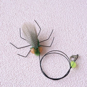 ねこじゃらし用先端パーツ 猫用おもちゃ ペット用品 ペットグッズ 虫風 ムシ 羽 カラフル ネコ キャット トイ トーイ ストレス解消 運動不足解消