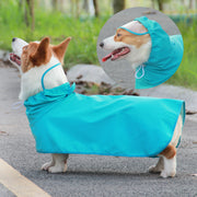 犬用レインコート ペット用品 ペットウェア DOG カッパ 雨具 ポンチョ型 フード付き 中型犬 大型犬 大きめ 被り型 雨対策 散歩 お出かけ レインウェア 雨の日 おさんぽ かわいい おしゃれ 無地 プリント ウサギ 恐竜 大きいサイズ
