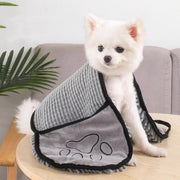 ペット用タオル バスタオル ボディタオル 犬 イヌ いぬ 猫 ネコ ねこ 厚手 手袋型 ループ付き 吸水 速乾